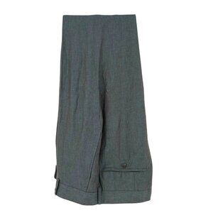 Nordstrom Trim Fit Linen Trousers Aqua Blue Gray Size 40 Waist NWOT